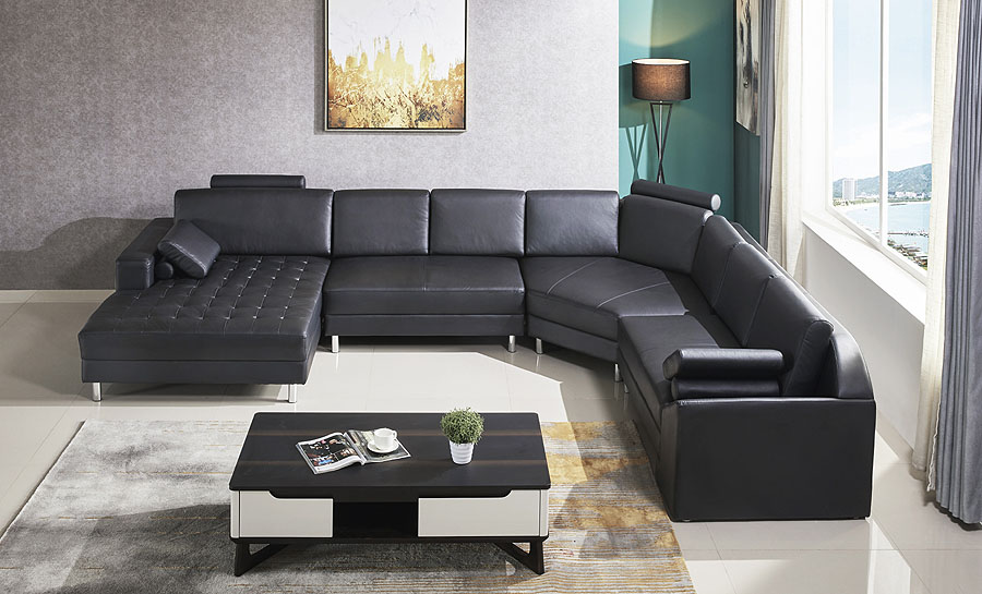 Heather Leather Sofa Lounge Set